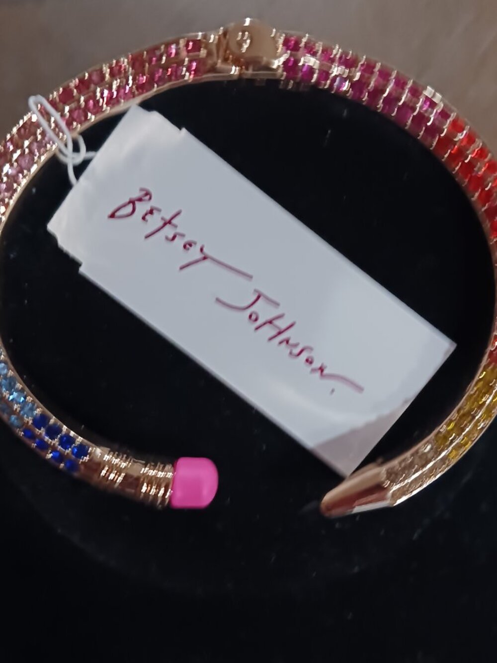 NWT- Betsey Johnson Rainbow Pencil Bracelet - Picture 3 of 3